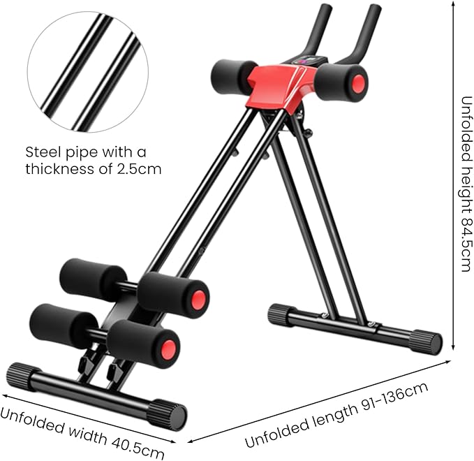 Rowing and Ab Machine 4 in 1, Multi-Functional Rowing Machine for Home Gym, Folding AB Workout Machine for Stomach Workout, Home Use Rowing Equipment 270 lbs Max Capacity