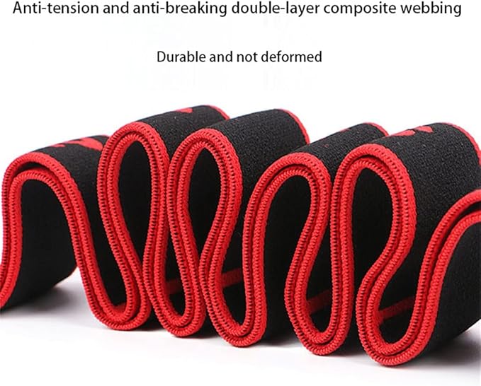 Yoga Pull Strap Belt PolyesterLatex Elastic Stretching Band Loop Yoga Pilates Gym Fitness Exercise Resi Bands