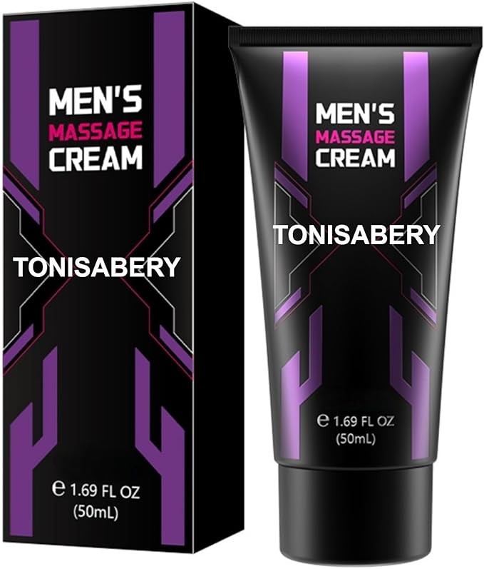Enlarge Men's Massage Cream, 1.69 fl oz (50mL) Purple Enlargement Gel Natural Enlargement Formula, Male Enhancement Oil for Men, Body Oil-Gel for Private Part, Men's Re-Vitalize Enlargement Cream