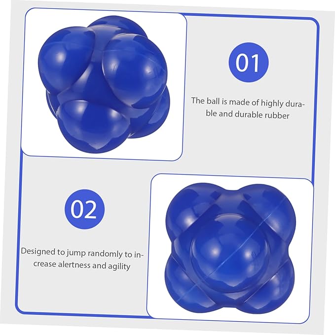 POPETPOP Hexagonal Reaction Ball Agile Training Equipment for Goalkeeper Reflex Speed Enhancement Fitness Agility Ball for Home Sports and Coordination Practice