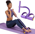 Pedal Resistance Band with Handle Multifunction Pedal Resistance Band Upgrade 6/8/10 Tubes Manual Tension Training Pedal Natural Rubber Foot Pedal Resistance Bands