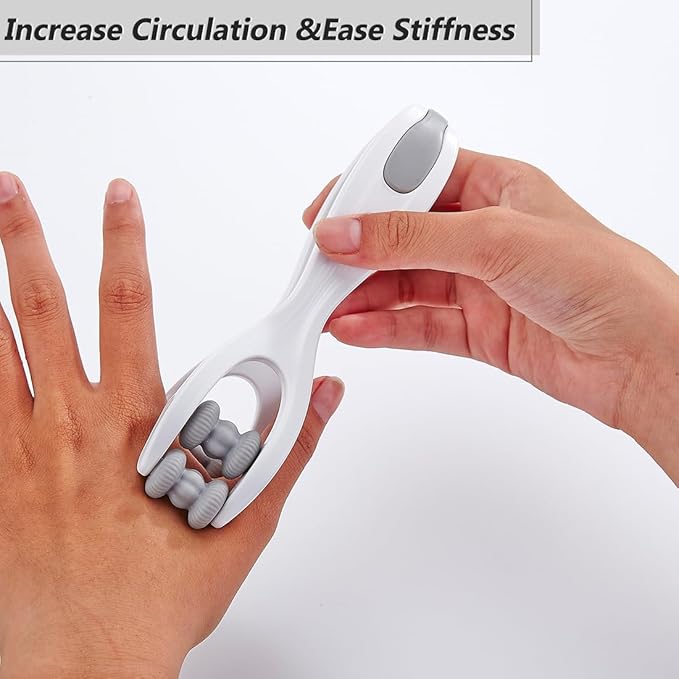 Finger Massage Tools for Finger Hand Massage, Hand Massager for Arthritis and Carpal Tunnel, Silicone Massage Roller for Hands, Palm & Wrist