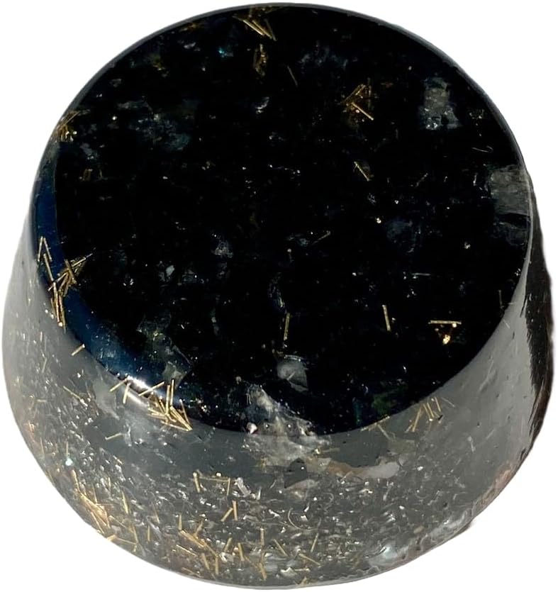 Black Tourmaline Orgone Generator Energy Accumulator 528Hz/7.83Hz/Advance Harmonics Many Beautiful Ingredients and Colors! (Black Tourmaline)