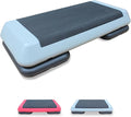Aerobic Step Platform 30" × 14" Height Adjustable Workout Step for Fitness Strength Training with Risers Exercise Platform for Home Gym