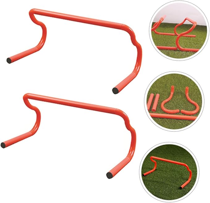 3pcs Detachable Speed Agility Training Hurdles Lightweight Adjustable Fitness Equipment for Basketball Soccer Athletes Portable Workout Gear