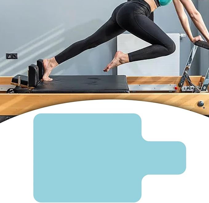 Pilates Mat for Reformer Portable 39 X 24inch Nonslip Cover Suede Cloth Rubber Lightweight Fitness Gym Travel Gym Accessories