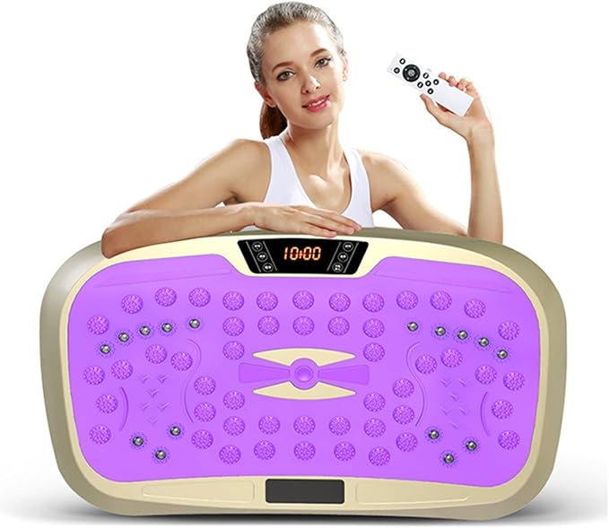 Vibration Plate Exercise Machine,Whole Body Vibration Platform Machine,Fitness Vibration Trainer for Weight Loss Shaping Toning Home Gym