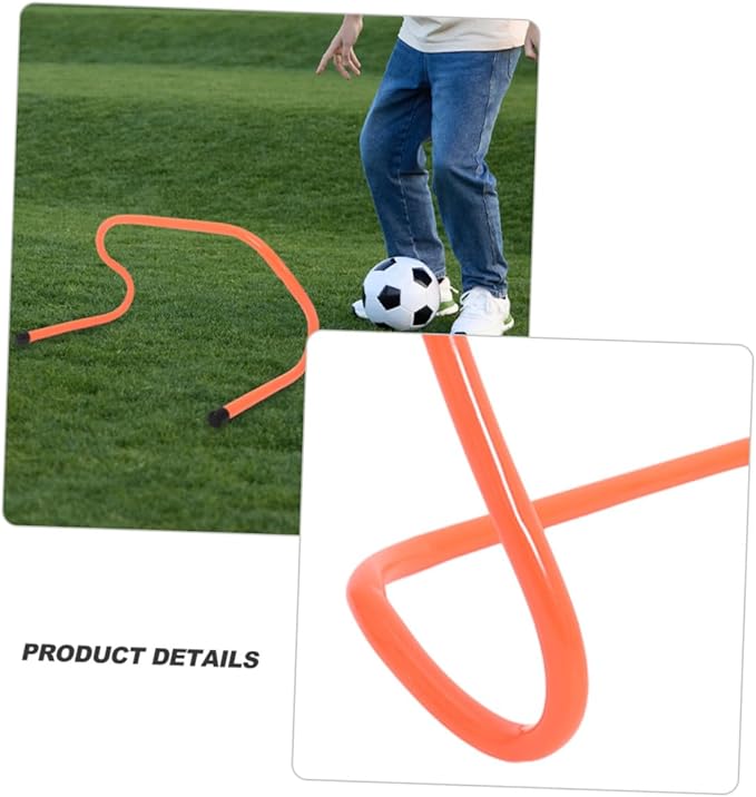 Toyvian Agility Hurdles 4pcs 15cm Plastic Speed Training Hurdles for Football Soccer Agility Drills Youth Sports Training Equipment