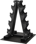Fitvids A-Frame Dumbbell Weight Rack, Vertical Storage Rack for Dumbbells, Weight Stand Only for Home Gym Space Saver, 4-Tier or 5-Tier Option