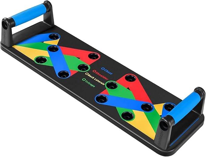 Power Pack 9-in-1 Push Up Board – Multi-Functional Home Workout Equipment for Strength Training, Chest, Arm, and Core – Portable Fitness System for Fat Burn & Muscle Building