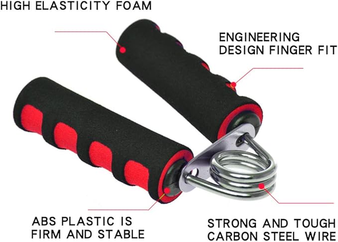 Hand Grip Strengthener Set, Forearm Exerciser, Finger Exercise Gripper, Grip Strength Trainer, hand Trainer-Soft Foam Hand Exerciser for Quickly Increasing Forearm and Hand Grips,2 Pack