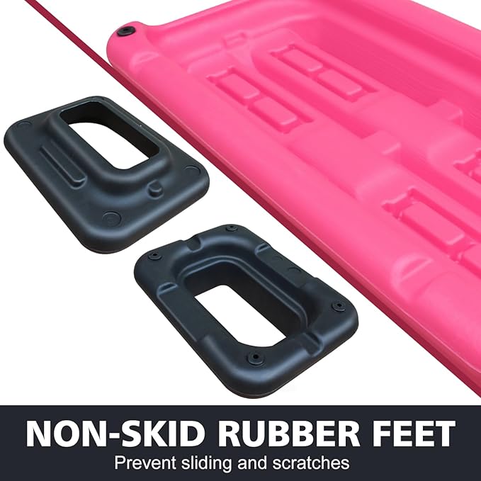 Adjustable Workout Aerobic Stepper in Fitness & Exercise Step Platform Trainer Pink Black with 4 Risers