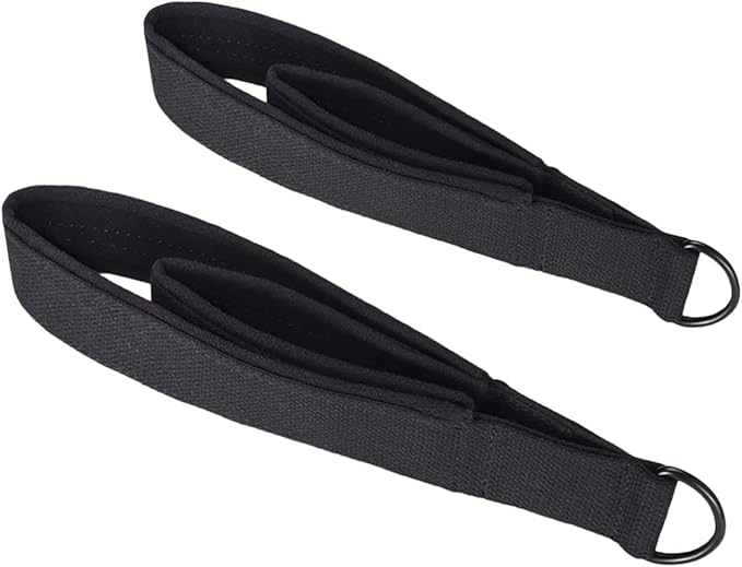 Pilates Straps with D Rings, Double Loop Exercise Straps for Pilates Reformer, Home Gym Equipment, 14.96 inch Length
