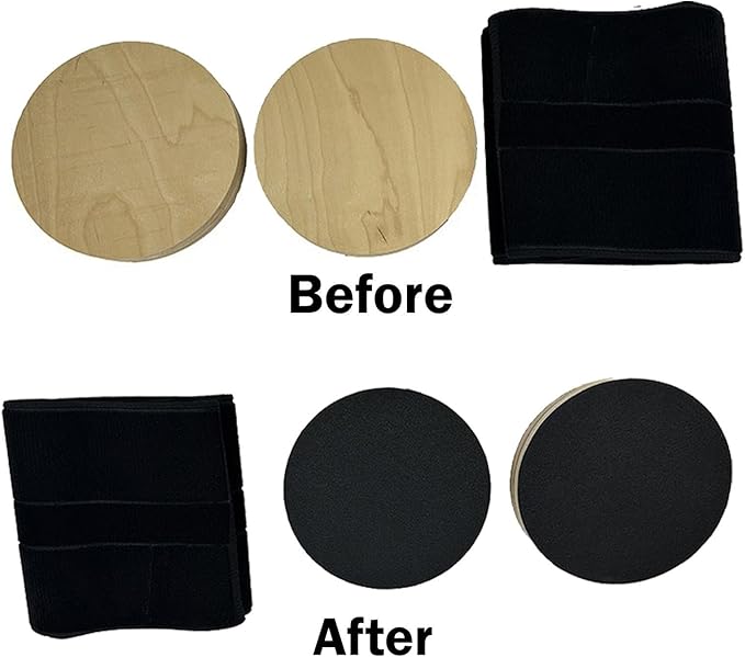 Rotating Discs Twisting Board for Pilates Reformers - Wooden Rotator Discs for Core Training, Balance Exercise, Physical Therapy, Compact 7.87x5.91x3.15 inch