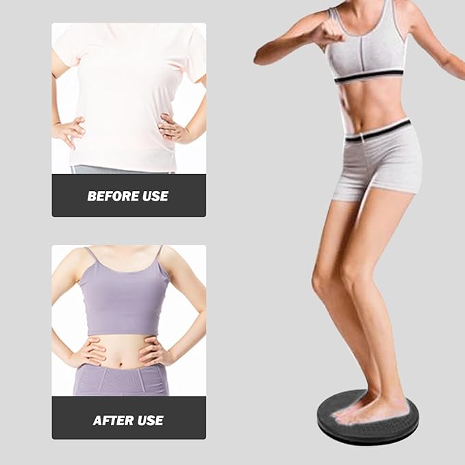 Twist Board for Exercise 90kg Load PP Waist Twisting Disc for Waist Aerobic Exercise Full Body Toning Workout Portable Rotating Ab for Workout Equipment Black, Waist Twisting Disc, STANDARD