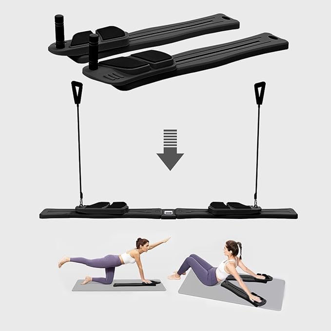 Colaxi Pilates Reformer Board Abdominal Board Exercise for Home Multi Purpose Workout Equipment for Women Training Portable