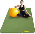 Hatha Yoga Large TPE Yoga Mat 6'x4'x1/2" Extra Thick Non-Slip Exercise Mat - for Yoga Pilates & Home Gym Workouts