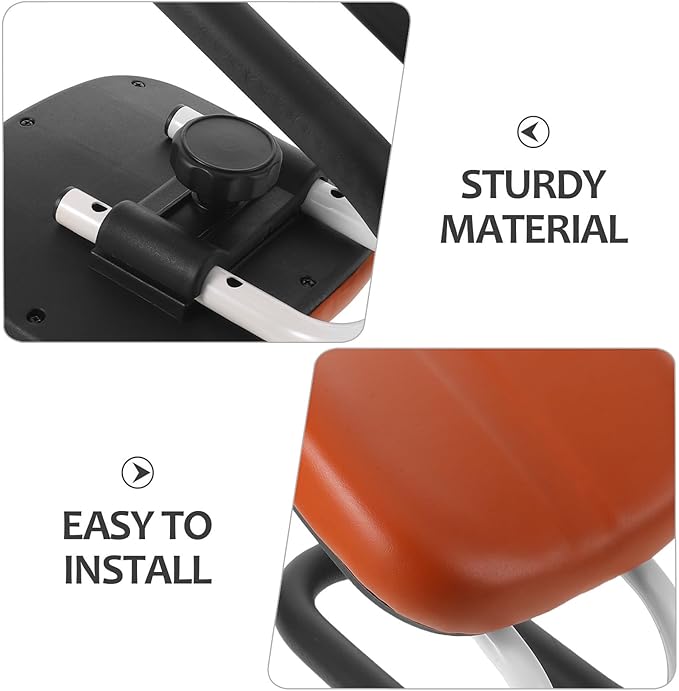 Meditation Bench: Kneeling Chair with Non-Slip Base - Soft PU Leather Stool - Adjustable Height Cushion for Prayer Home Studio Portable