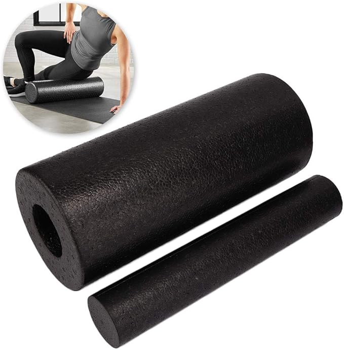 Dioche Foam Roller 2 in 1 Hollow Column Foam Roller Set EPP Muscle Relieve Massage Roller for Deep Tissue Massage of The Back and Leg Muscles
