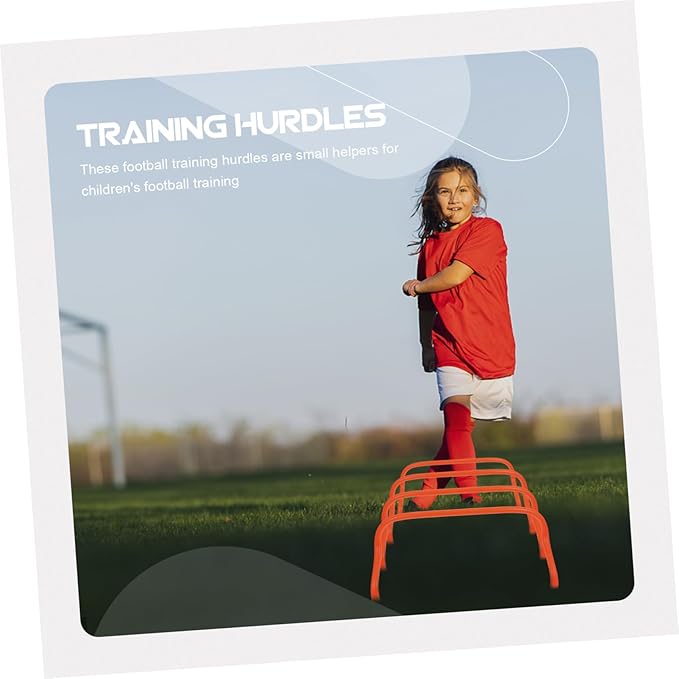 Mipcase 5Pcs Football Training Hurdles Agility Racks for Soccer Baseball and Track Practice Speed and Coordination with Durable Training Props