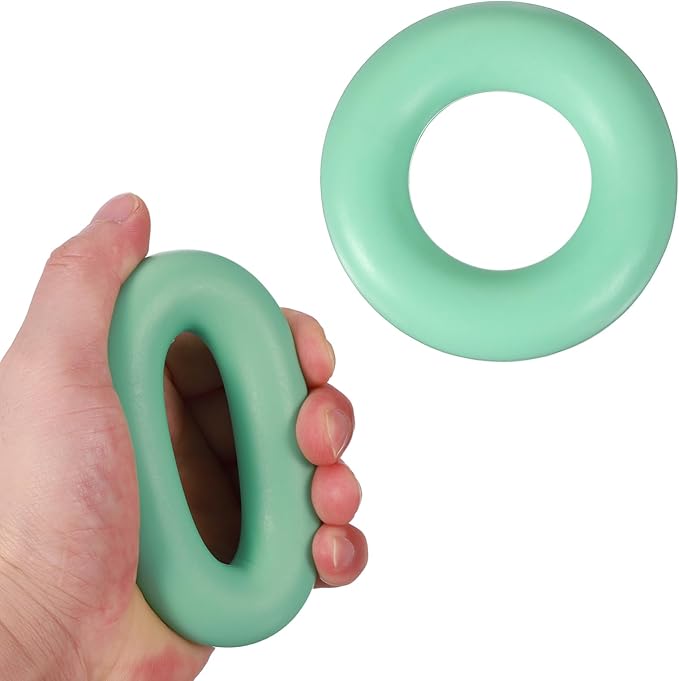 Grip Strength Trainer Rings, Portable Hand Grip Strengthener Finger Forearm Strengthener - Fitting for (Athletes/Rock Climbing/Workout/Fitness)