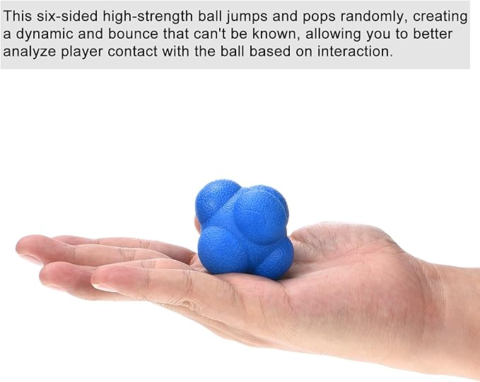 PATIKIL Bounce Reaction Balls Coordination Training Ball, Agility Trainer TPR High Difficulty for Speed Reflex
