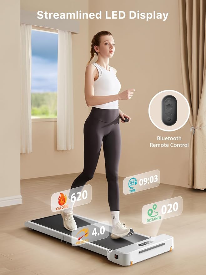 WALKINGPAD Foldable Walking Pad for Home Office, Under Desk Treadmill with Adaptive Speed Control, Compact Design for Small Spaces, No Assembly Needed