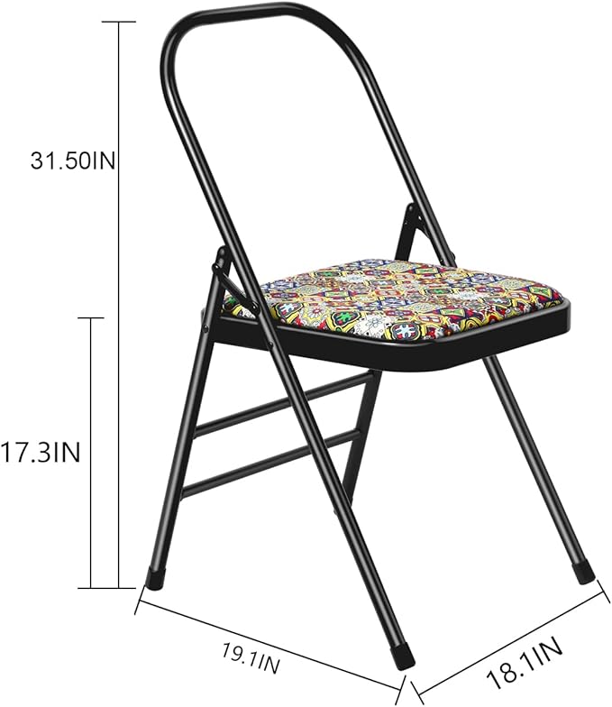 Aozora Backless Yoga Chair Prop - Flexibility and Strength Training Tool