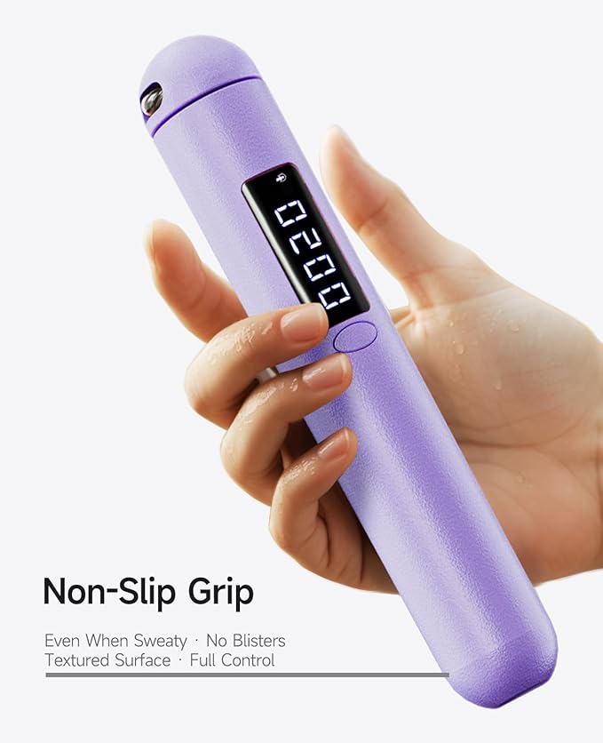 Smart Jump Rope | Accurate Calorie Tracking & 4 Training Modes | Adjustable Steel Wire Rope | Built-in High-Speed Bearings | Type-C Charging | Ideal for Fat Burning, Speed Training & Home Workouts