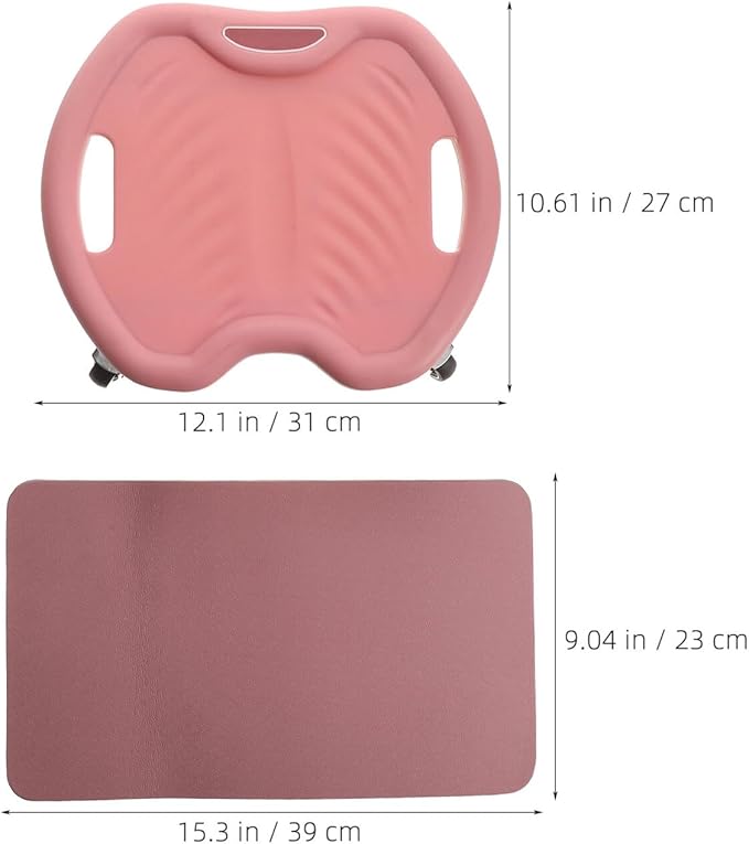 Silent Ab Roller Wheel for Abs Workout with Knee Pad, Four-wheel Core Abdominal Training Equipment for Home and Travel Strengthening