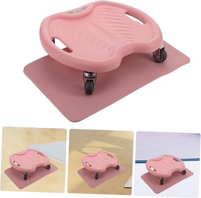 Kisangel Ab Roller with Knee Pad Wheel Abdominal Exercise Equipment for Core Strengthening Quiet Operation for Home Use Enhanced Stability for Beginners Advanced Users