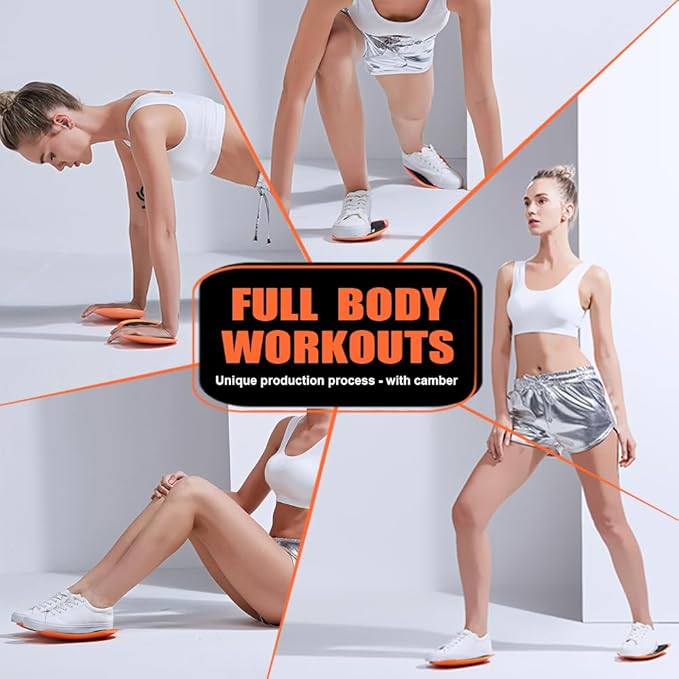 Gliding Discs Core Sliders Smooth Use On Carpet Floor Exercise Sliders Equipment.Compact Core Gliders for Home Gym - Fitness Equipment & Full-Body Workout Accessories