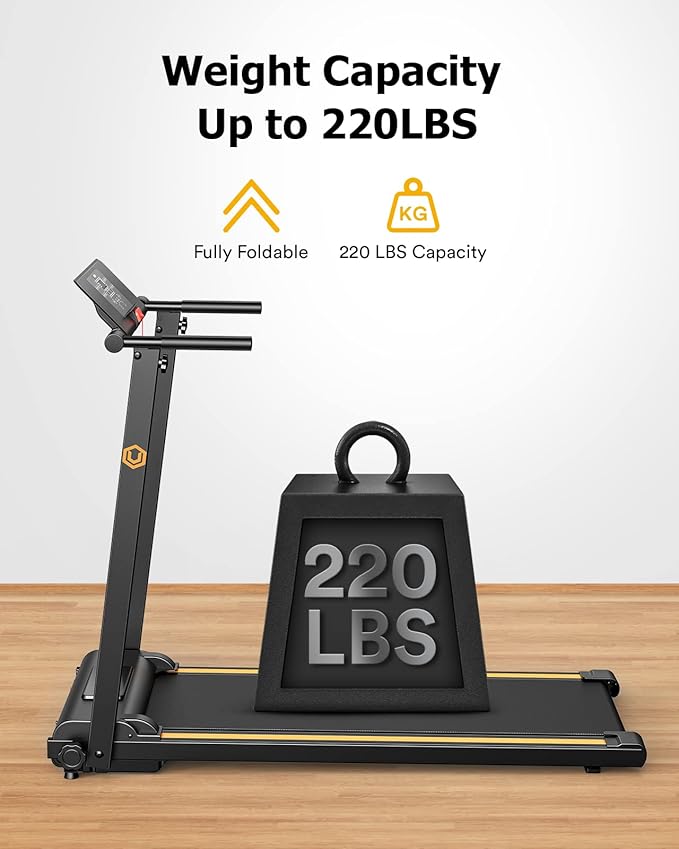 UREVO Treadmill with Standing Desk Workstation, Walking Pad Treadmills for Home Office, Under Desk Compact Design Treadmill with HIIT Programs, Remote Control, LED Display