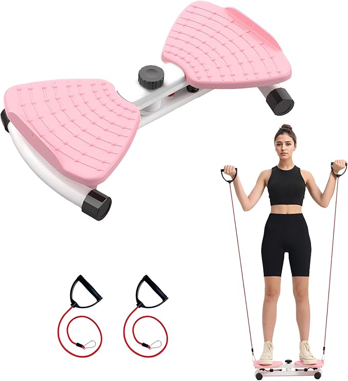 HOTSWEAT Waist Twister, Waist Twisting Machine, Exercise Twist Boards with Resistance Bands, Noiseless Ab Twister Board for Women Belly Fat, Waist Sculptor Twister for Home Gym