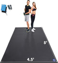MRO Extra Large Exercise Mat For Home Gym, 8'x4.5'/7'x4.5'/6'x4.5'(7mm) Workout Mats for Gym Flooring, Non-Slip, Extra Thick Durable Cardio Mat, Ideal for Plyo, Weights, MMA, Jump Rope -Shoe Friendly
