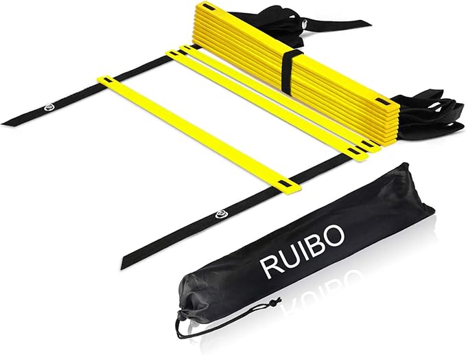Agility Ladder Speed Training Equipment/Speed Ladders for Football, Soccer & Other Sports - 20 Feet Length 12 Adjustable Rungs