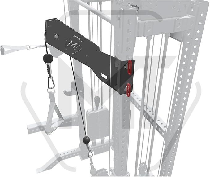 LAT Pulldown Attachment for 3"x3" Power Racks, Adjustable Height Squat Rack Extension, Fitness Equipment for Strength Training & Home Gym Workouts