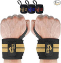 18" Wrist Wraps for Weightlifting USPA-Approved Wrist Support with Thumb Loop Heavy Duty Wrist Braces for Powerlifting, Gym, Cross Training & Strength Training for Men & Women