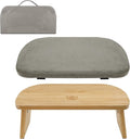 Meditation Bench, Ergonomic Design, Sustainable Bamboo with Folding Kneeling Meditation for The Perfect Posture Meditation Cushion, Meditation Stool, Prayer Bench, Meditation Chair, Yoga Stool (Grey)