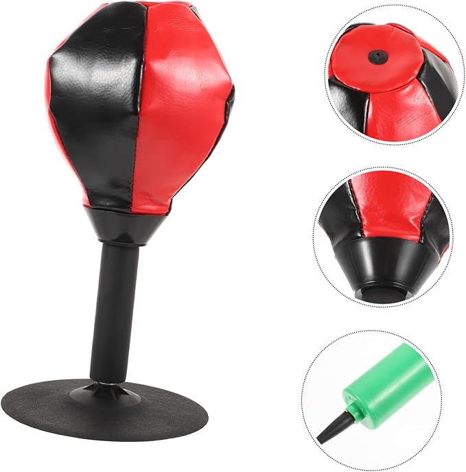 GALPADA Tabletop Boxing Reaction Ball Compact Punching Bag for Adults Indoor Reflex Training for Anger Relief Improves Hand Eye Coordination and Fitness for Home Use