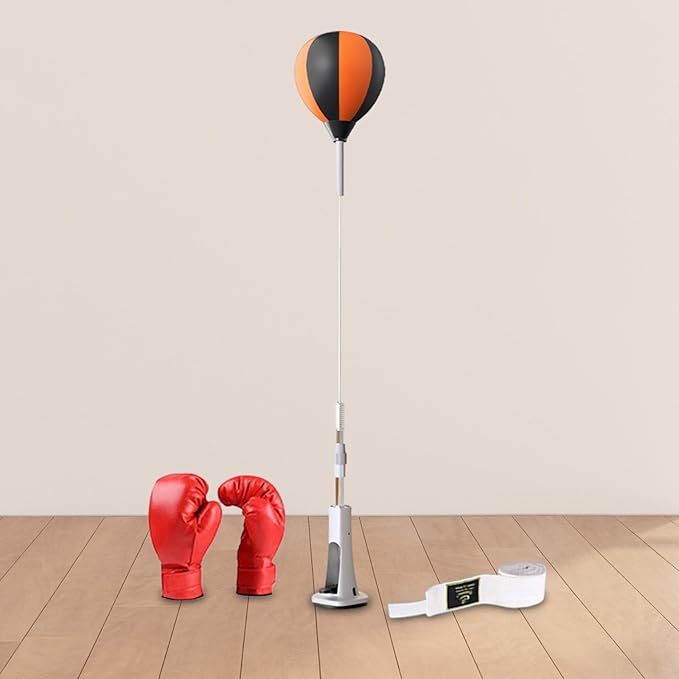 Reaction Ball for Boxing with Adjustable Height and Stand for Home Gym