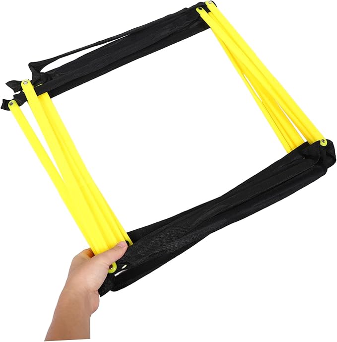 PRETYZOOM Portable Agility Ladder for Soccer Training with Ninesquare Design Material Football Workout Ladder for Speed Footwork and Versatile Team Athletic Drills