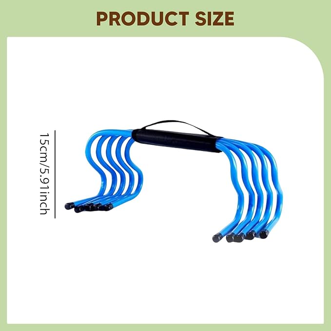 Yiju 5 Pieces Agility Hurdles Speed Hurdles 6 inch Obstacles Football Training Equipment for Outdoor Sports Basketball Football
