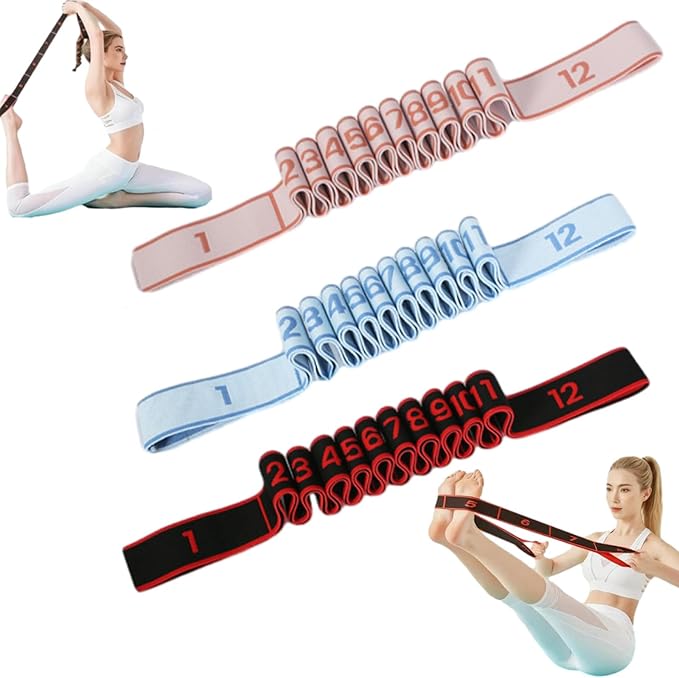 Fitness Resistance Band for Stretching and Yoga, Resistance Bands with Handles for Arms, Fashion Puller Exercise, Adjustable Bands for Full Body Stretching Shaping