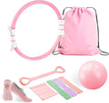 Luscinia Pilates Kit,Home Pilates Ring Kit for Women,Pilates Equipment Ring and Ball Set with Pilates Ring, Pilates Ball, Resistance Bands, Figure 8 Band & Accessories Pilates Starter Kit