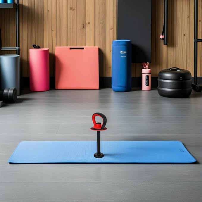 Kisangel Adjustable Kettlebell Handle with Base Nut for 40 Lb Weight Plates Anti-Slip Grip Attachment for Strength Training and Full Body Workouts at Home or Office
