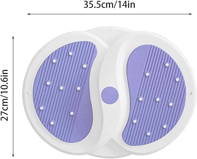 Twist Board Waist Trainer Twisting Waist Disc Exercise Fitness Waist Exercise Equipment Purple Abdominal Exercise Machine Ab Workout Equipment Ab Machine