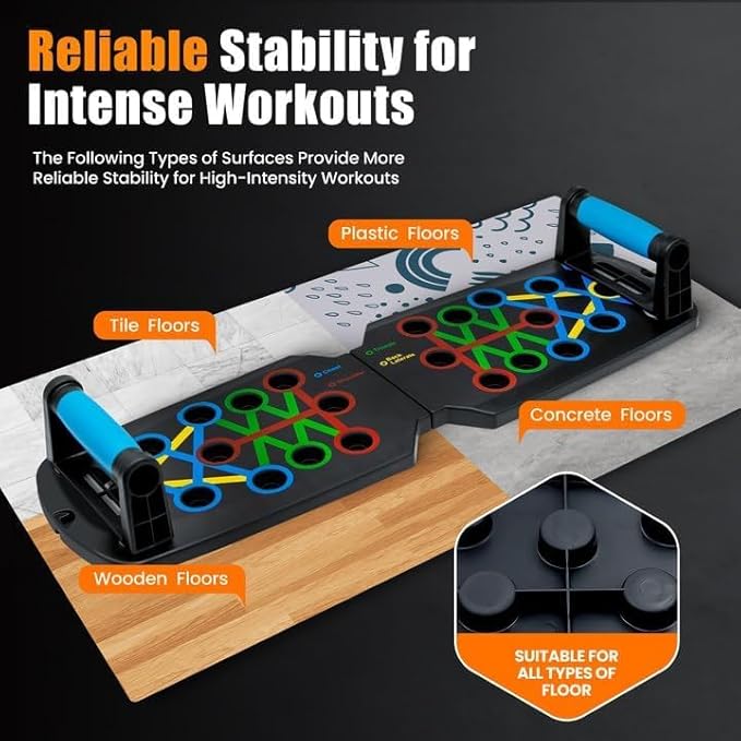 Pilates Board | Portable Pilates Reformer Equipment & Ski Balance Board for Home Workout | 12 in-1 Split Pilates Reformer Machine with Digital Timer | Home Pilates Kit for Gym,Abs,Fitness,Exercise