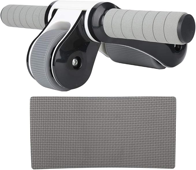 2 Wheels Ab Roller Wheel Abdominal Exerciser with Knee Pad Home Fitness Equipment