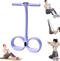 Smart Foot Pedal Puller, with Digital Counter & Handles, 6 Tube Pedal Resistance Band for Full Body Workout, Leg Exerciser While Sitting for Seniors